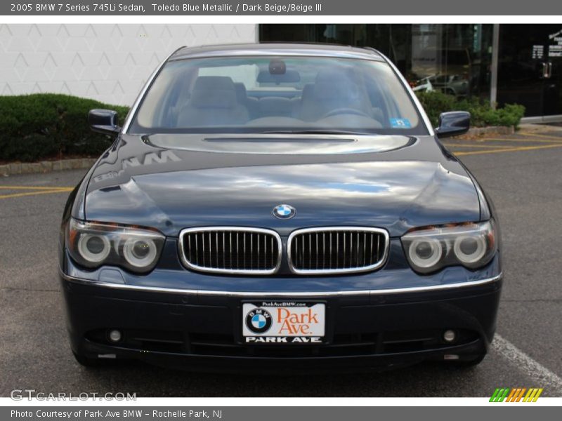 Toledo Blue Metallic / Dark Beige/Beige III 2005 BMW 7 Series 745Li Sedan