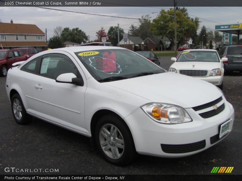 Summit White / Gray 2005 Chevrolet Cobalt LS Coupe