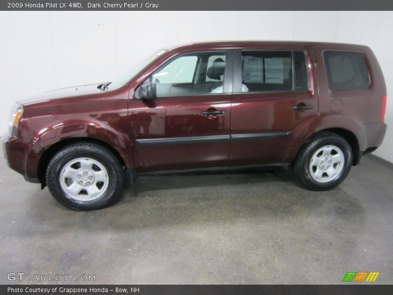  2009 Pilot LX 4WD Dark Cherry Pearl