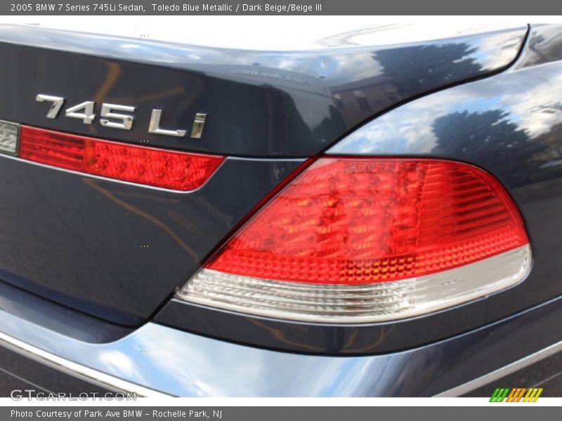 Toledo Blue Metallic / Dark Beige/Beige III 2005 BMW 7 Series 745Li Sedan