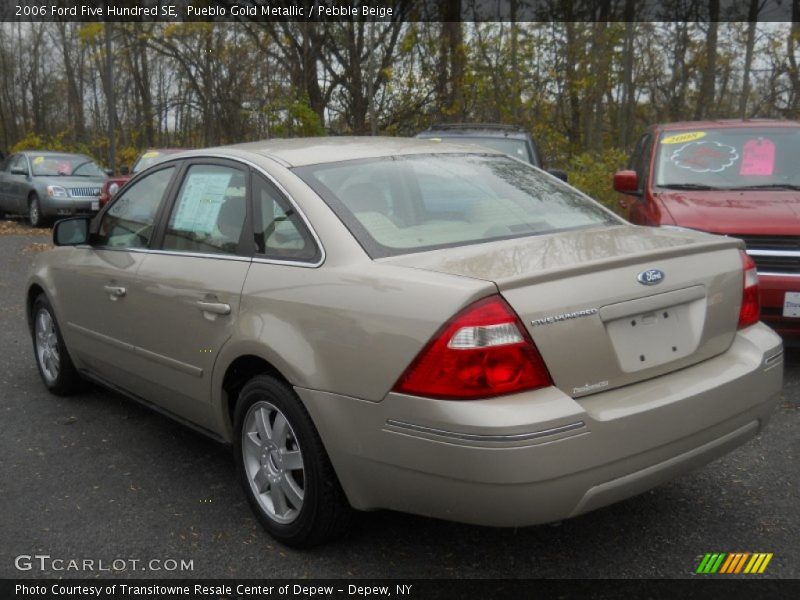 Pueblo Gold Metallic / Pebble Beige 2006 Ford Five Hundred SE