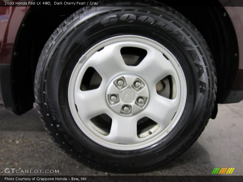 Dark Cherry Pearl / Gray 2009 Honda Pilot LX 4WD