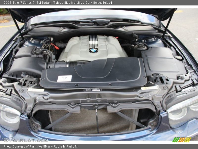 Toledo Blue Metallic / Dark Beige/Beige III 2005 BMW 7 Series 745Li Sedan