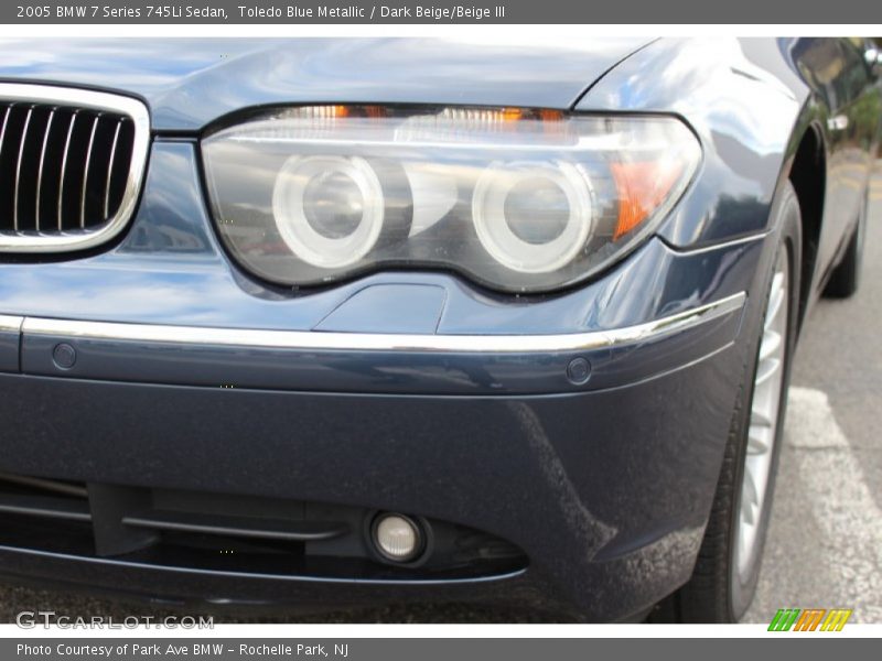 Toledo Blue Metallic / Dark Beige/Beige III 2005 BMW 7 Series 745Li Sedan