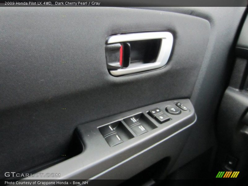 Dark Cherry Pearl / Gray 2009 Honda Pilot LX 4WD