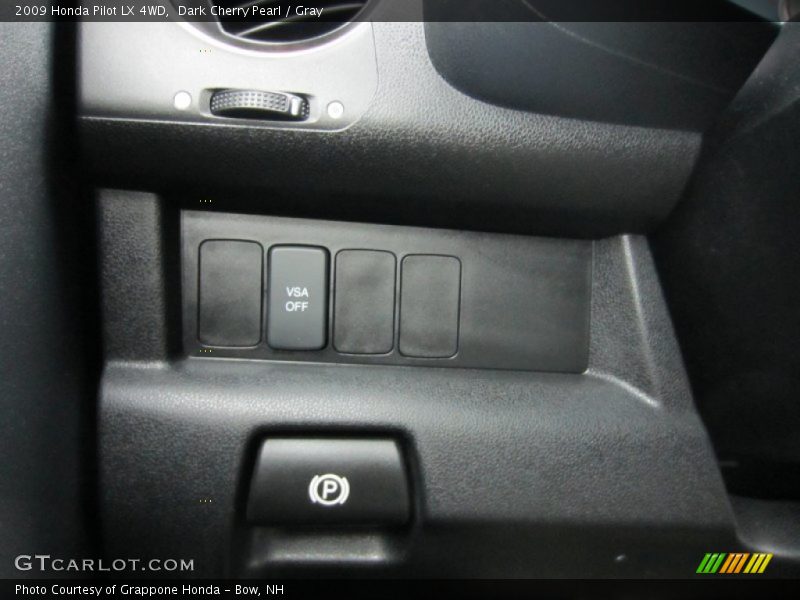 Dark Cherry Pearl / Gray 2009 Honda Pilot LX 4WD