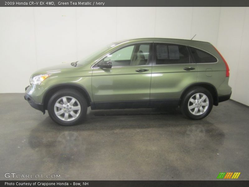 Green Tea Metallic / Ivory 2009 Honda CR-V EX 4WD