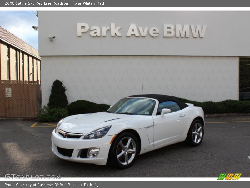 Polar White / Red 2008 Saturn Sky Red Line Roadster