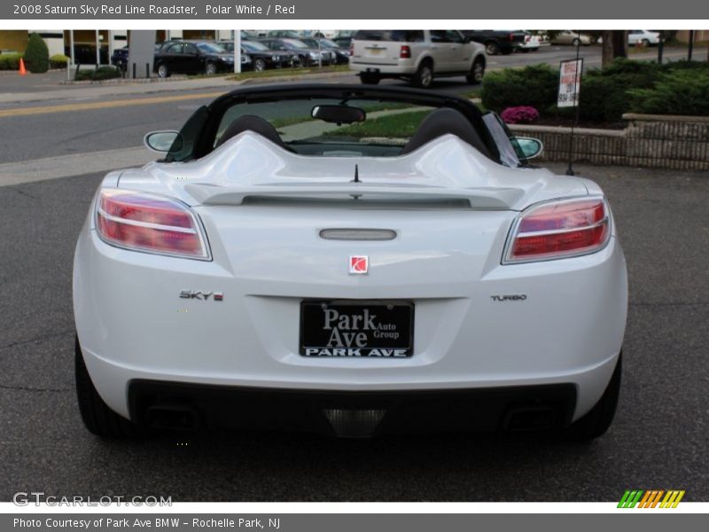 Polar White / Red 2008 Saturn Sky Red Line Roadster
