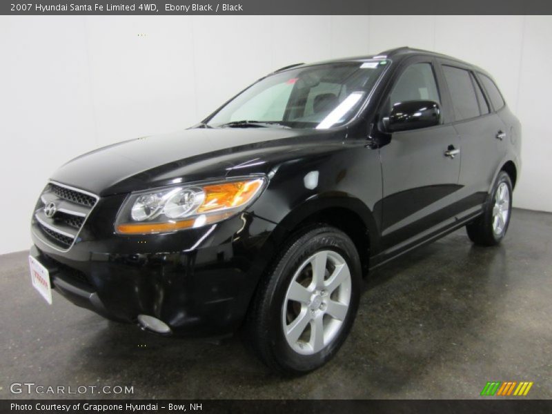 Ebony Black / Black 2007 Hyundai Santa Fe Limited 4WD