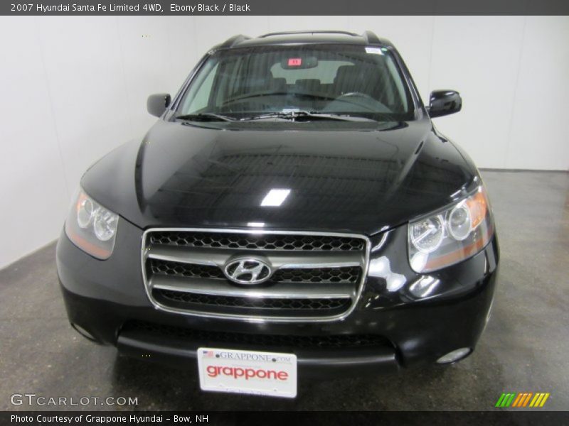Ebony Black / Black 2007 Hyundai Santa Fe Limited 4WD