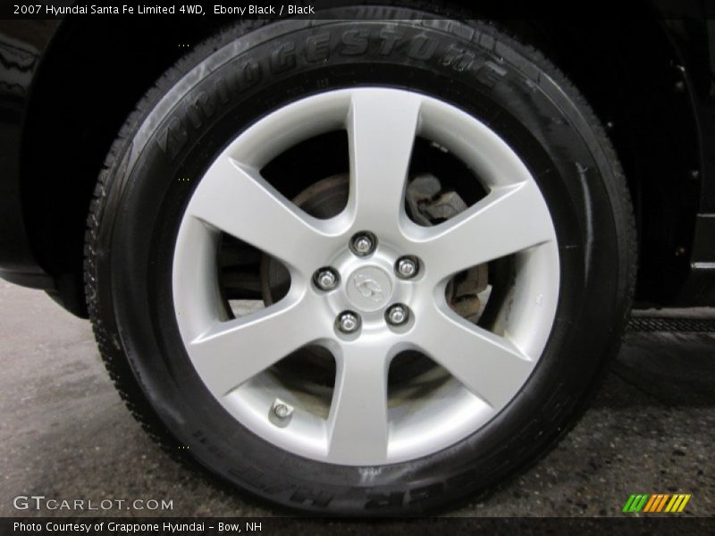 Ebony Black / Black 2007 Hyundai Santa Fe Limited 4WD