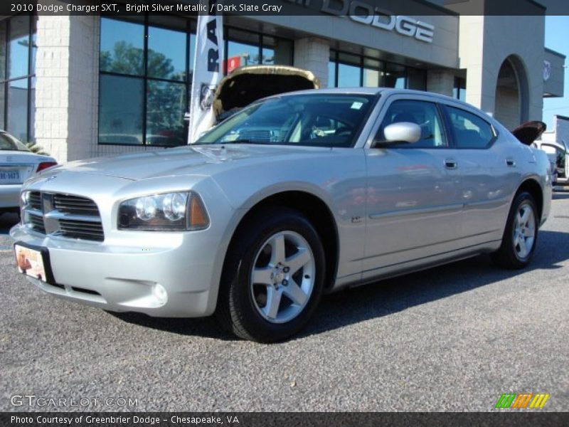 Bright Silver Metallic / Dark Slate Gray 2010 Dodge Charger SXT