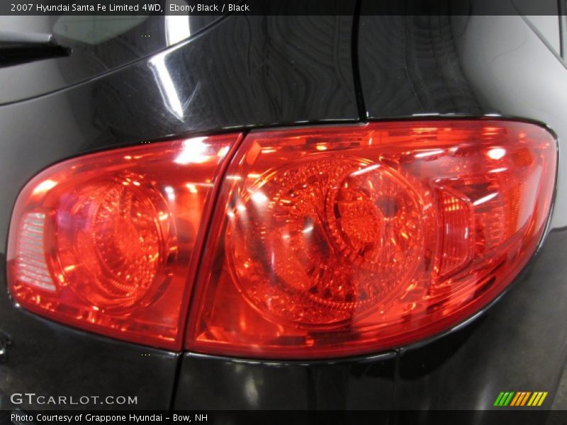 Ebony Black / Black 2007 Hyundai Santa Fe Limited 4WD