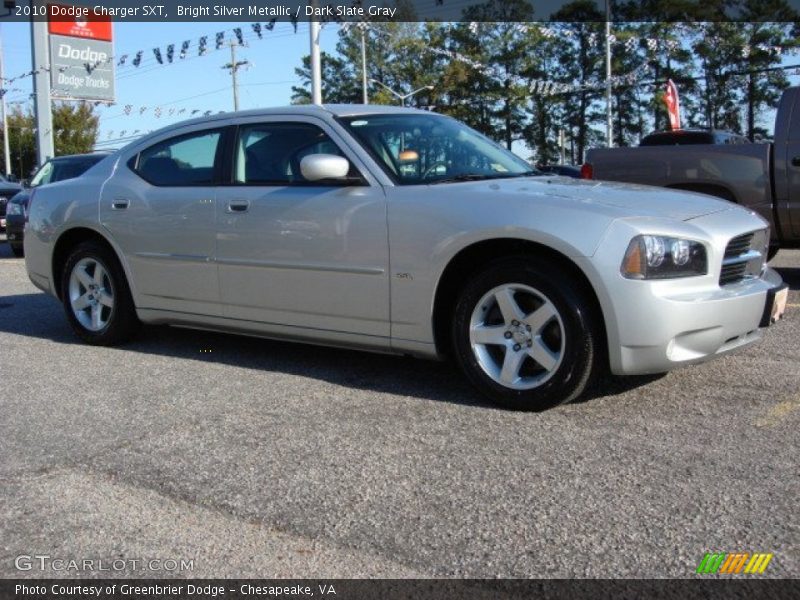 Bright Silver Metallic / Dark Slate Gray 2010 Dodge Charger SXT
