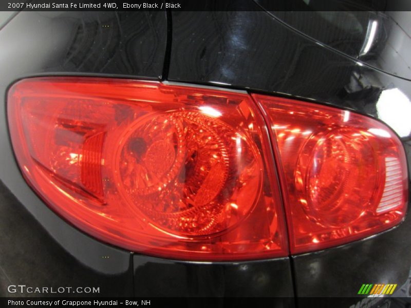 Ebony Black / Black 2007 Hyundai Santa Fe Limited 4WD