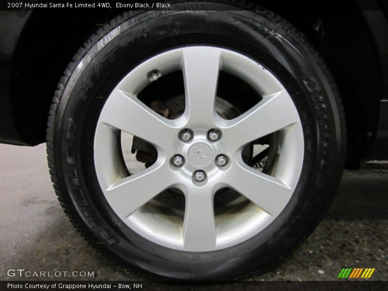 Ebony Black / Black 2007 Hyundai Santa Fe Limited 4WD