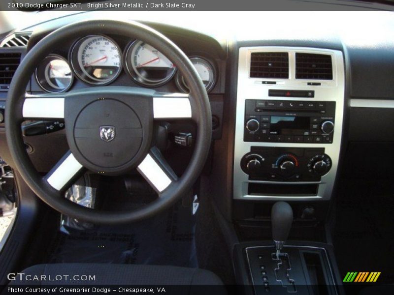 Bright Silver Metallic / Dark Slate Gray 2010 Dodge Charger SXT