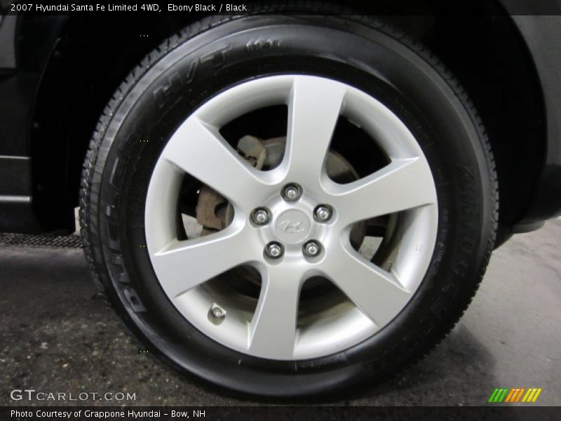Ebony Black / Black 2007 Hyundai Santa Fe Limited 4WD