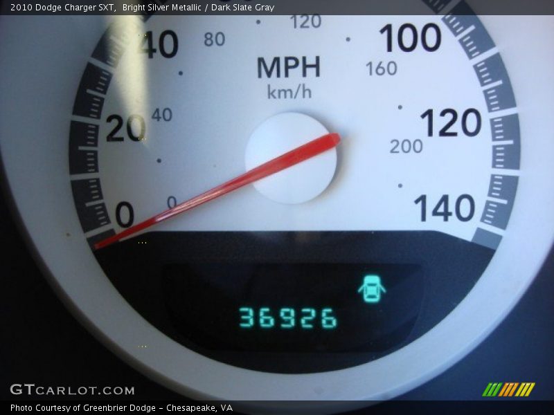 Bright Silver Metallic / Dark Slate Gray 2010 Dodge Charger SXT