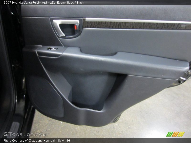 Ebony Black / Black 2007 Hyundai Santa Fe Limited 4WD