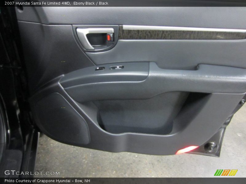 Ebony Black / Black 2007 Hyundai Santa Fe Limited 4WD