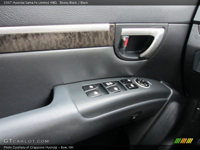 Ebony Black / Black 2007 Hyundai Santa Fe Limited 4WD