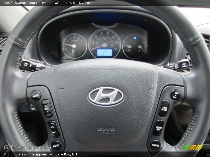Ebony Black / Black 2007 Hyundai Santa Fe Limited 4WD