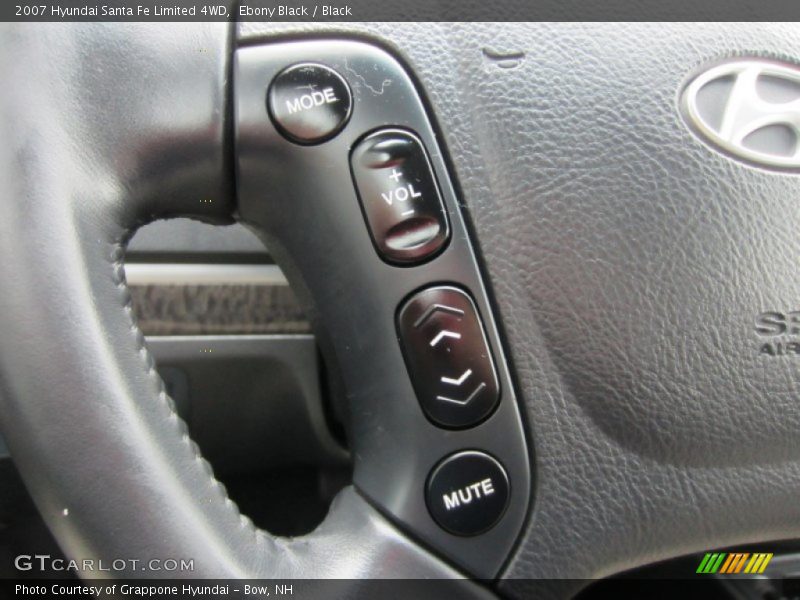 Ebony Black / Black 2007 Hyundai Santa Fe Limited 4WD