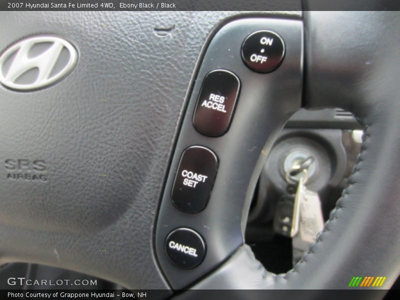 Ebony Black / Black 2007 Hyundai Santa Fe Limited 4WD