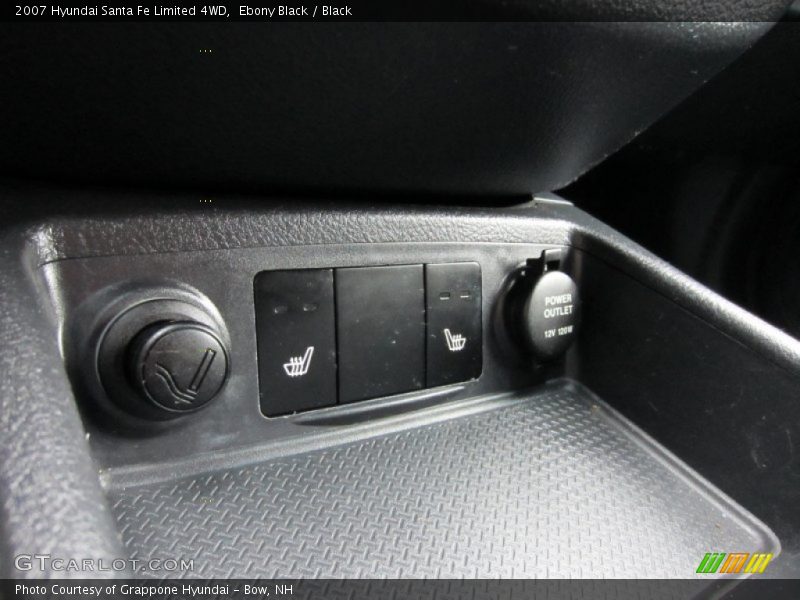 Ebony Black / Black 2007 Hyundai Santa Fe Limited 4WD