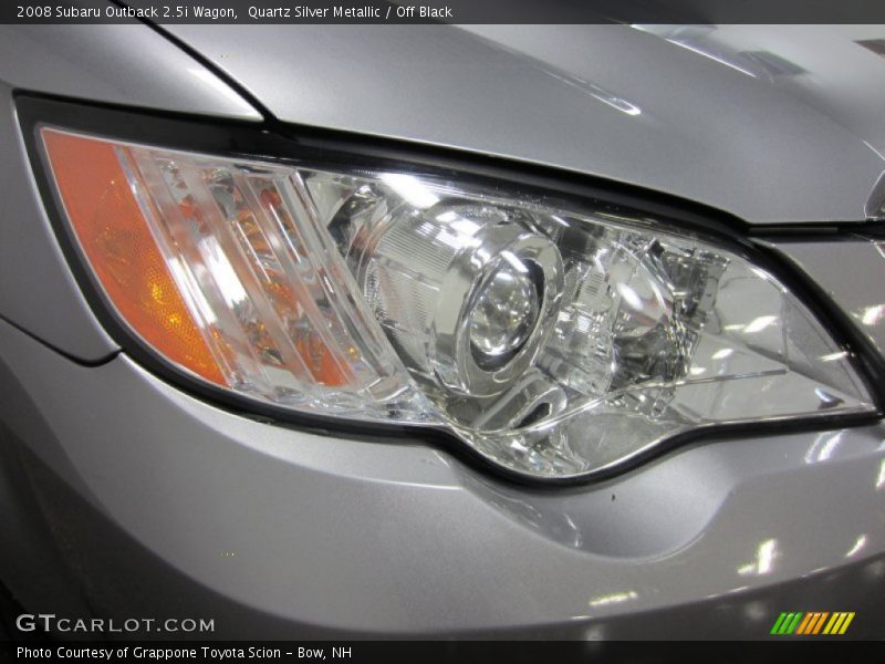 Quartz Silver Metallic / Off Black 2008 Subaru Outback 2.5i Wagon