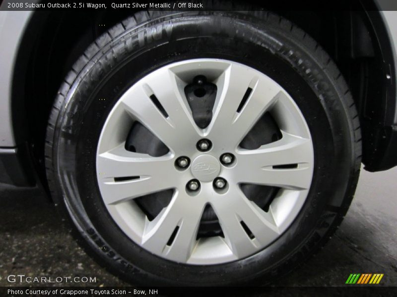 Quartz Silver Metallic / Off Black 2008 Subaru Outback 2.5i Wagon