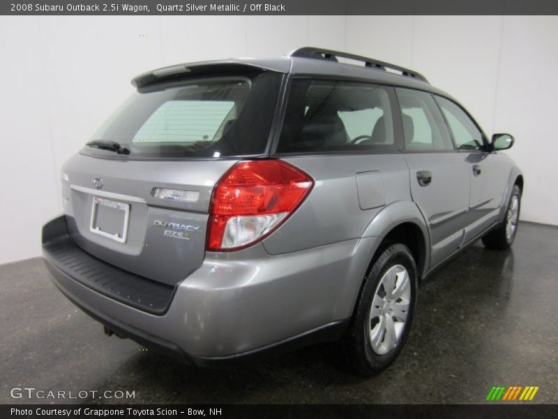 Quartz Silver Metallic / Off Black 2008 Subaru Outback 2.5i Wagon