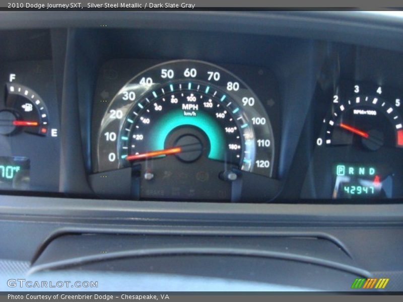 Silver Steel Metallic / Dark Slate Gray 2010 Dodge Journey SXT