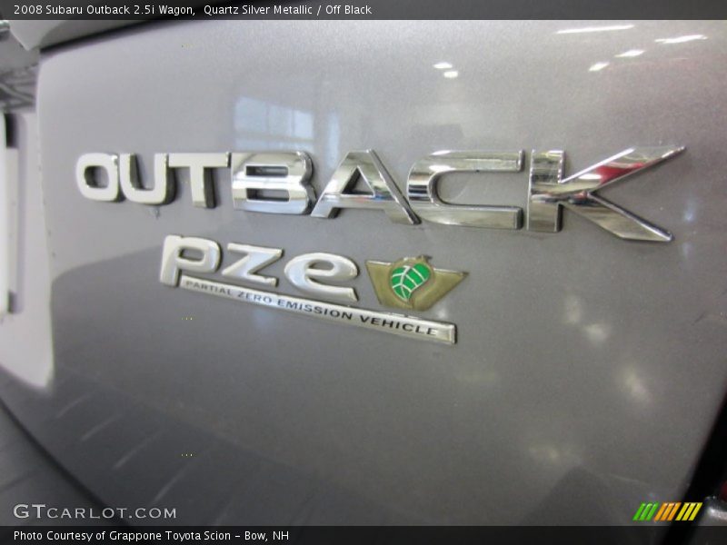Quartz Silver Metallic / Off Black 2008 Subaru Outback 2.5i Wagon