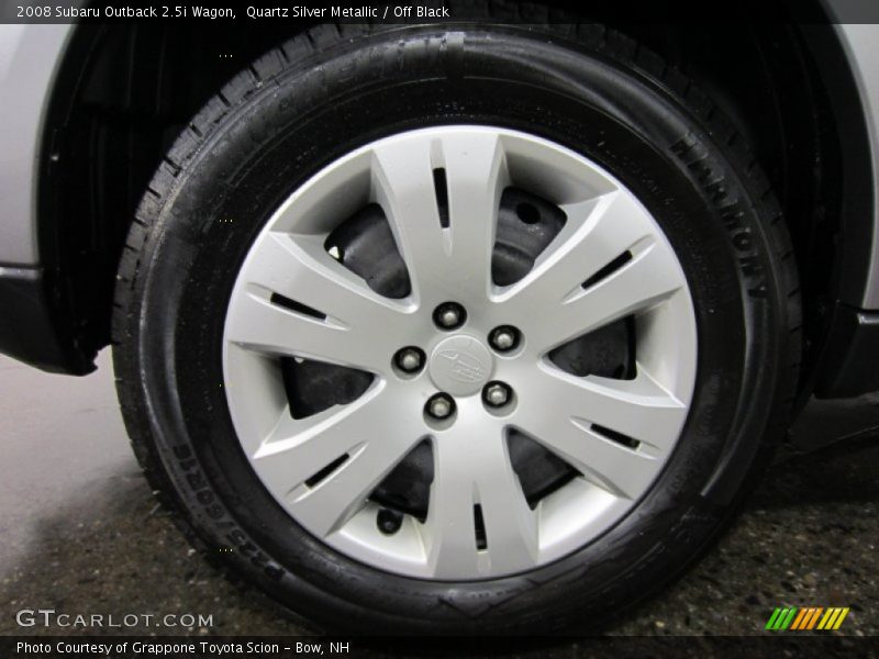 Quartz Silver Metallic / Off Black 2008 Subaru Outback 2.5i Wagon