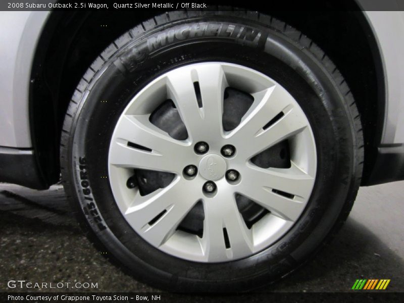 Quartz Silver Metallic / Off Black 2008 Subaru Outback 2.5i Wagon