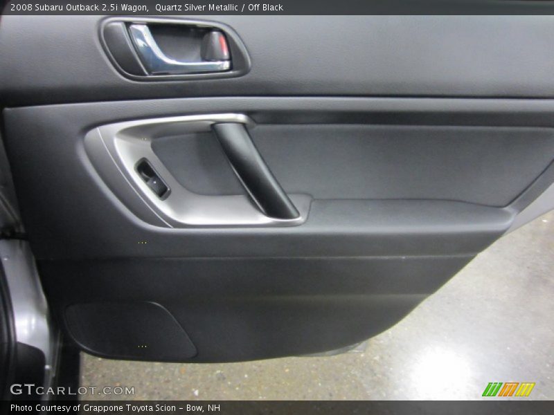 Quartz Silver Metallic / Off Black 2008 Subaru Outback 2.5i Wagon