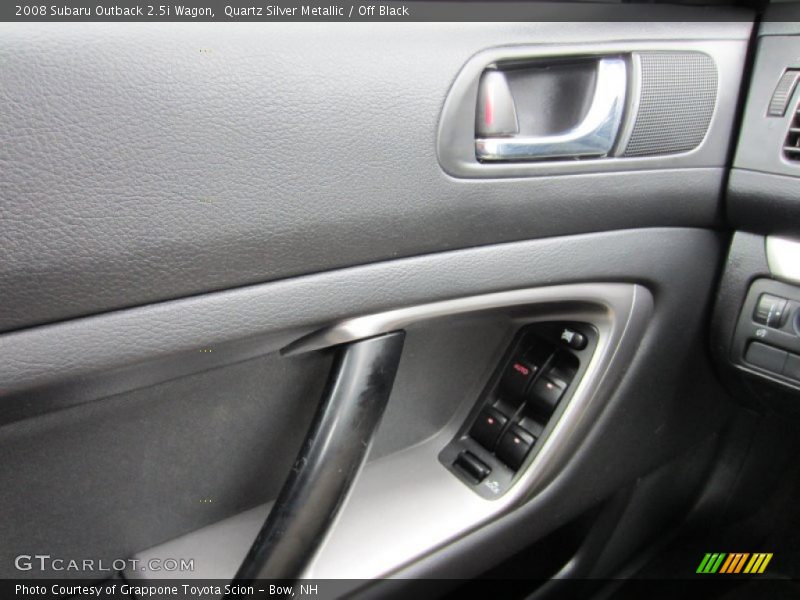 Quartz Silver Metallic / Off Black 2008 Subaru Outback 2.5i Wagon