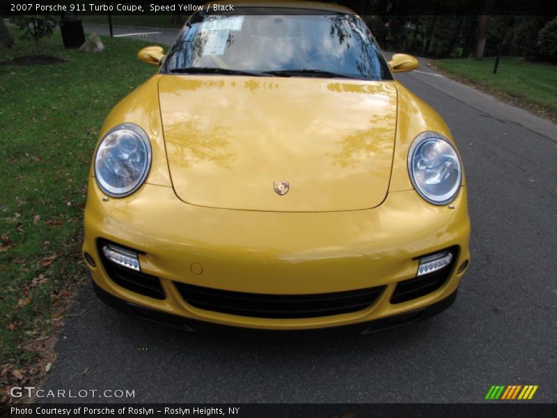 Speed Yellow / Black 2007 Porsche 911 Turbo Coupe