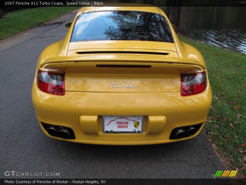 Speed Yellow / Black 2007 Porsche 911 Turbo Coupe