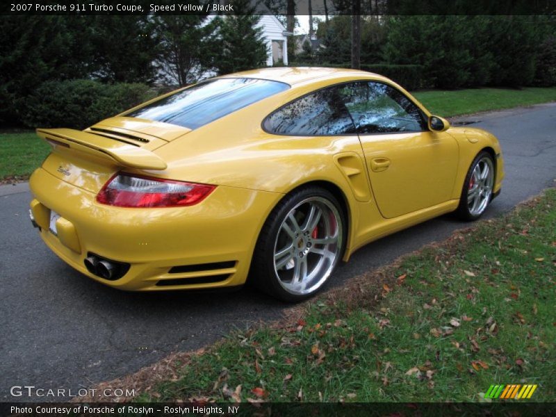 Speed Yellow / Black 2007 Porsche 911 Turbo Coupe