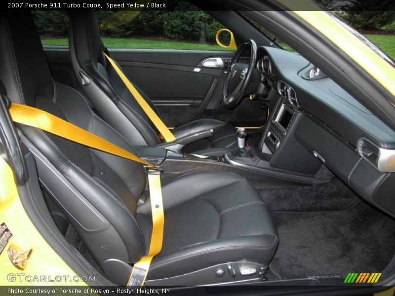 Speed Yellow / Black 2007 Porsche 911 Turbo Coupe