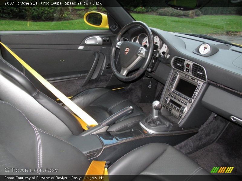 Speed Yellow / Black 2007 Porsche 911 Turbo Coupe