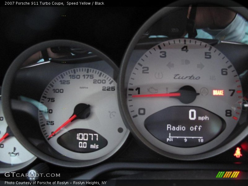 Speed Yellow / Black 2007 Porsche 911 Turbo Coupe