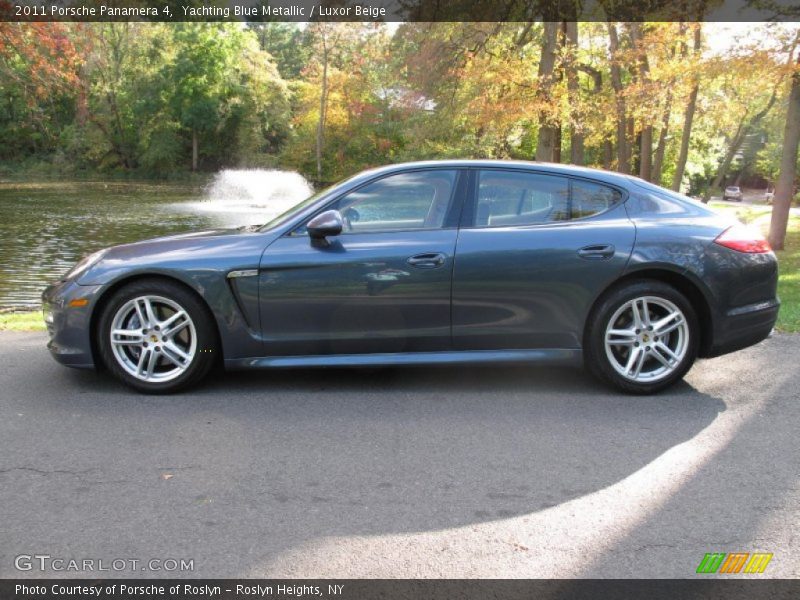 Yachting Blue Metallic / Luxor Beige 2011 Porsche Panamera 4