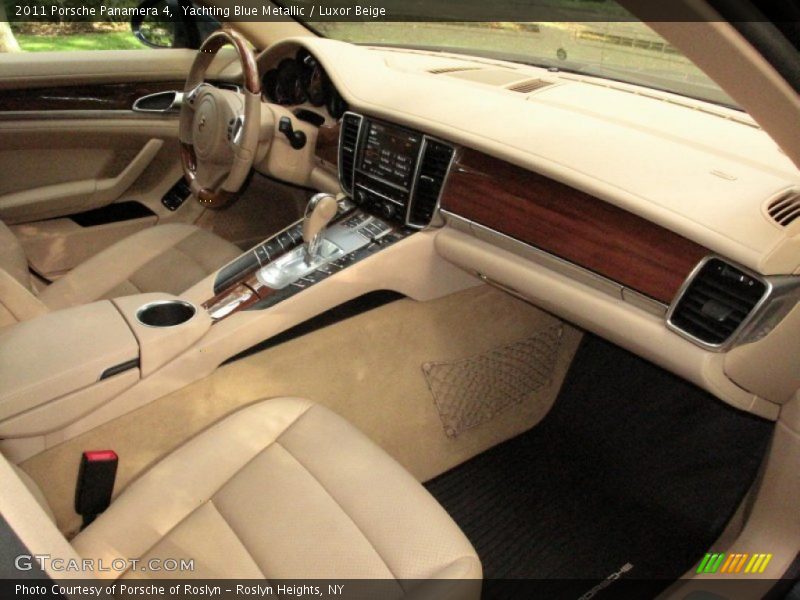 Yachting Blue Metallic / Luxor Beige 2011 Porsche Panamera 4