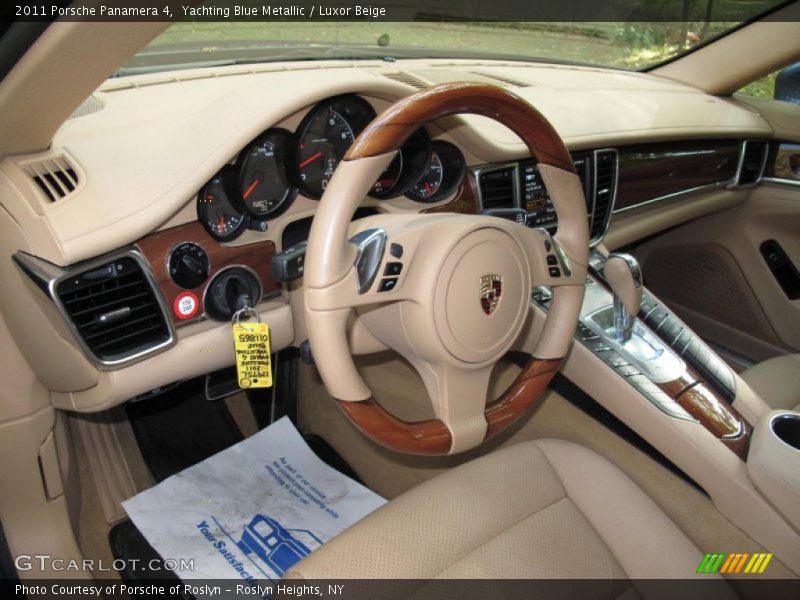 Yachting Blue Metallic / Luxor Beige 2011 Porsche Panamera 4