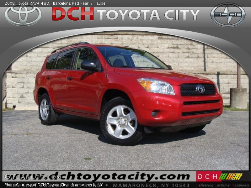 Barcelona Red Pearl / Taupe 2008 Toyota RAV4 4WD